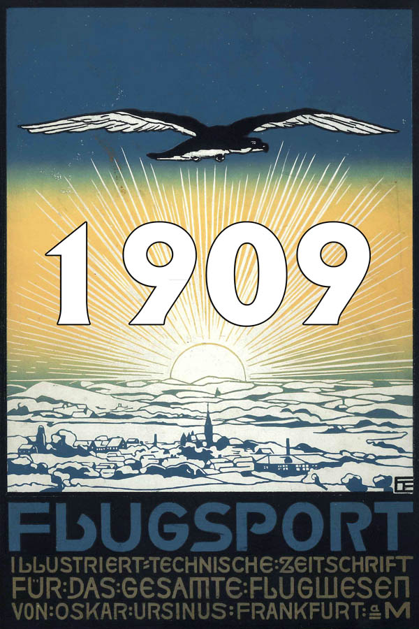 Oskar Ursinus German Aviation Magazine Flugsport Year 1909