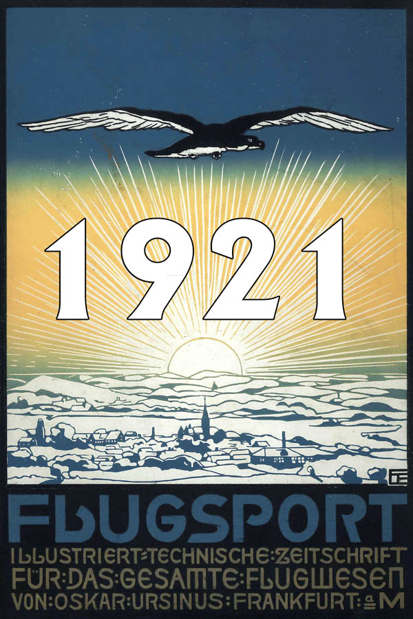 Oskar Ursinus Zeitschrift Flugsport Jahr 1921