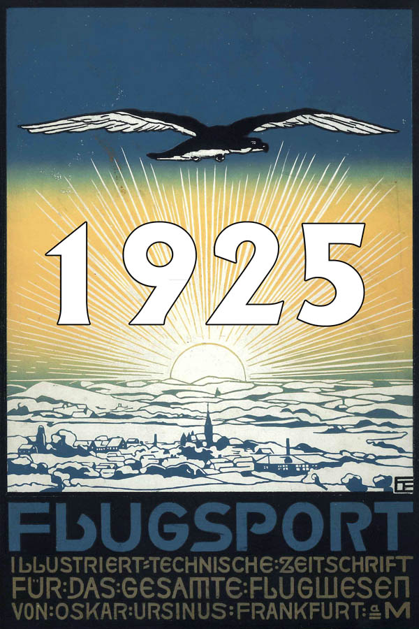 Oskar Ursinus Zeitschrift Flugsport Jahr 1925