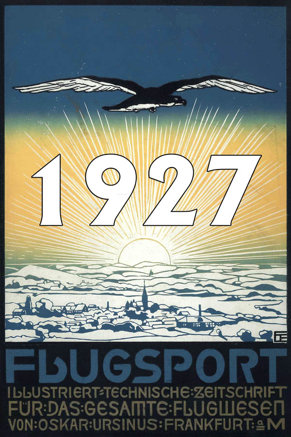 Luftfahrt Zeitschrift Flugsport 1927 - Luftverkehr und Luftfahrtgeschichte