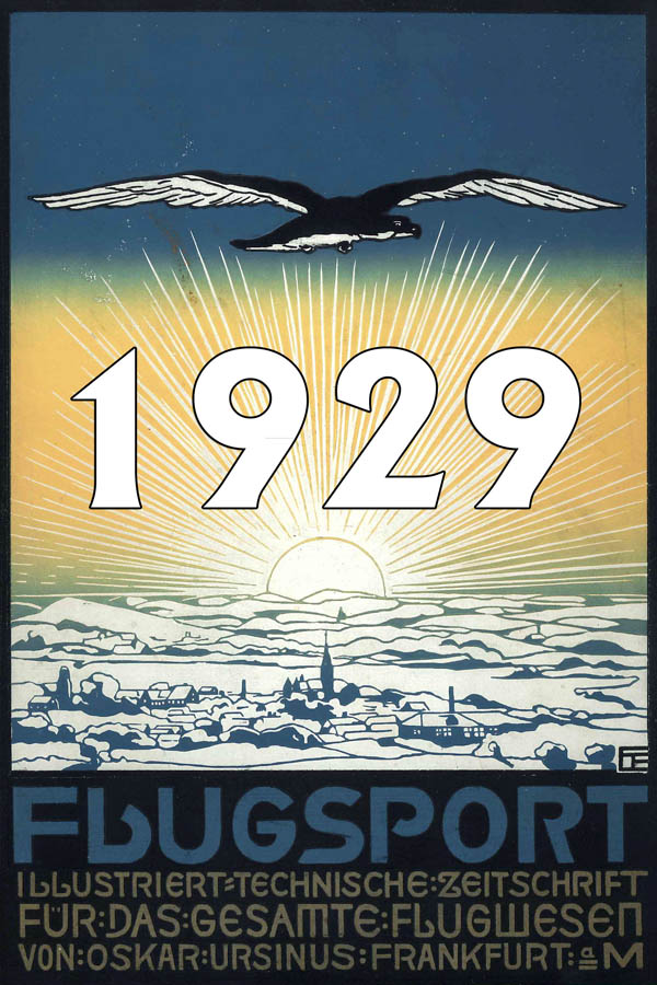 Oskar Ursinus Zeitschrift Flugsport Jahr 1929