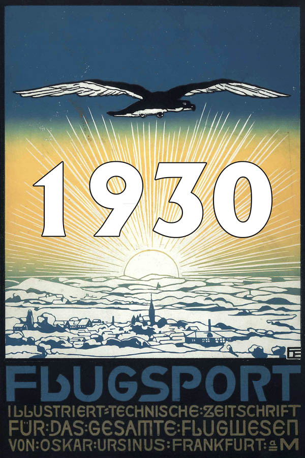 Oskar Ursinus Zeitschrift Flugsport Jahr 1930