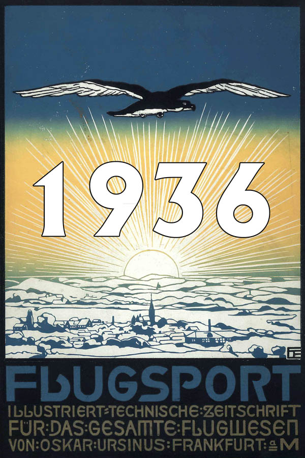 Luftfahrt Zeitschrift Flugsport 1936 - Luftverkehr und Luftfahrtgeschichte